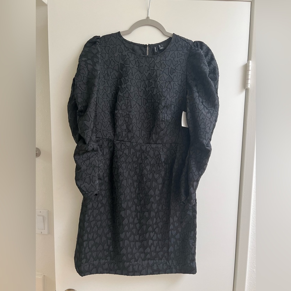 NEW with tags Vera moda black heart dress